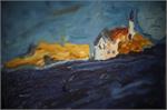 Современная живопись Картина Море и дом Художник Вихрова Мария